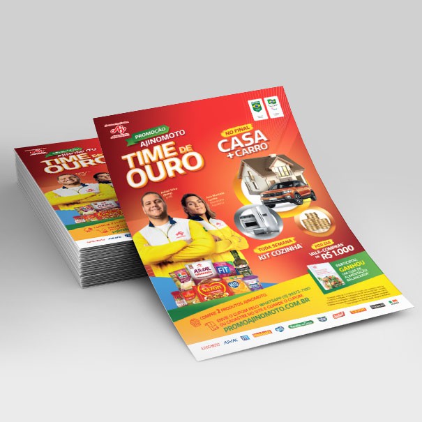 Panfleto Couchê 10x14cm